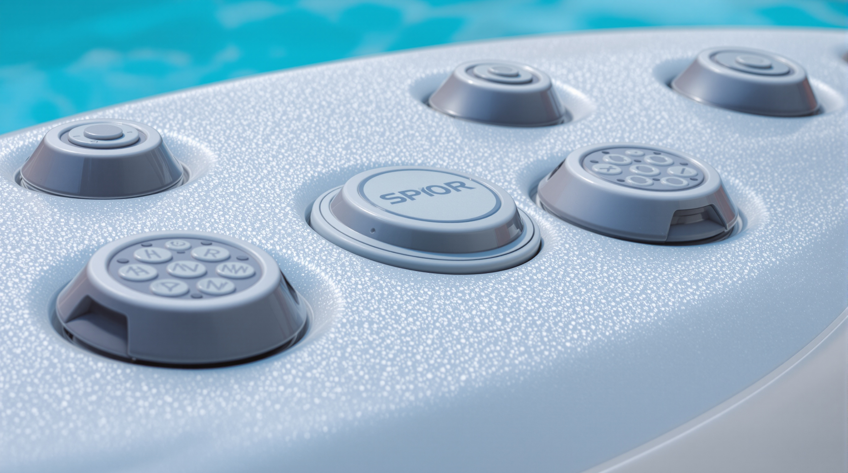 Spa intégré piscine Var nuit