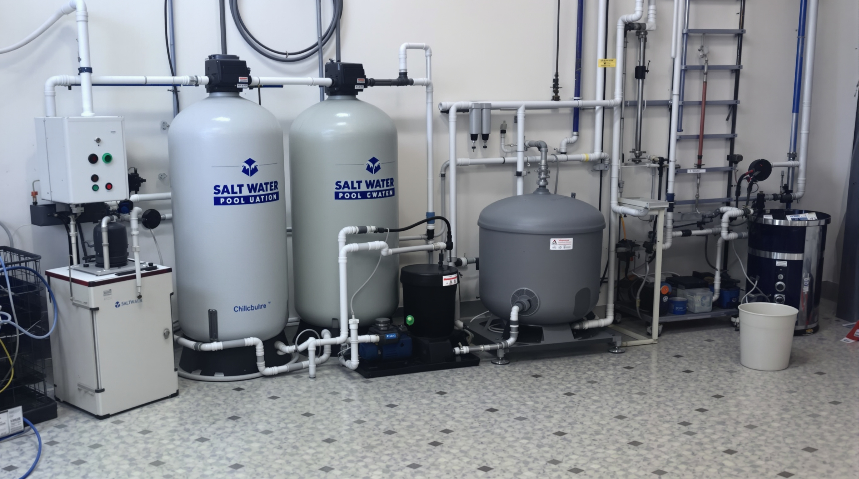 Traitement eau piscine sel chlore