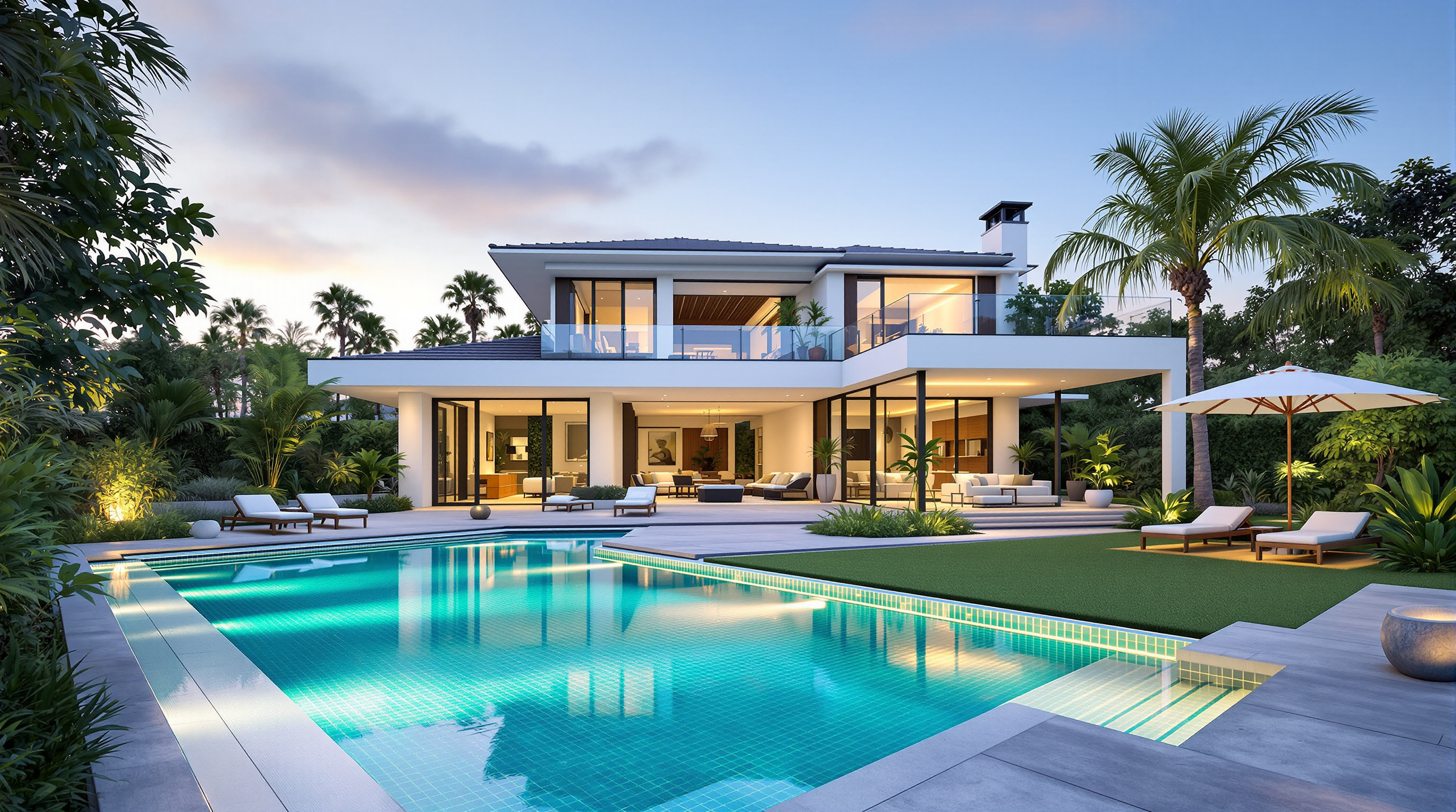 Piscine villa Nice Cannes investissement