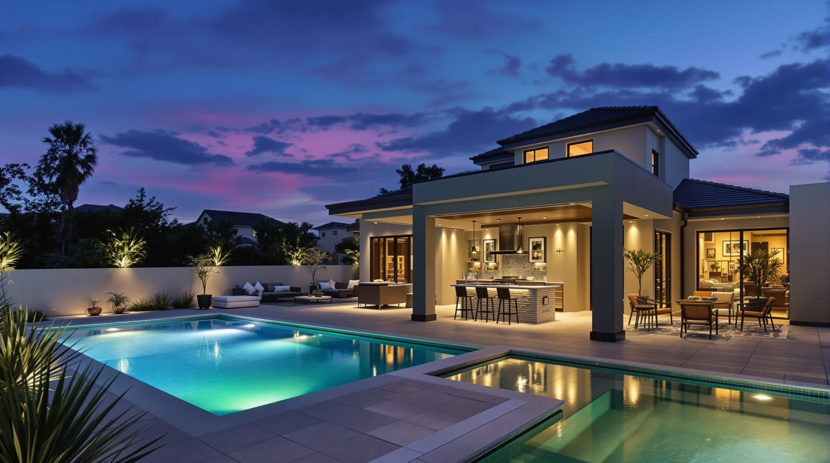 Pool-house moderne Côte d'Azur